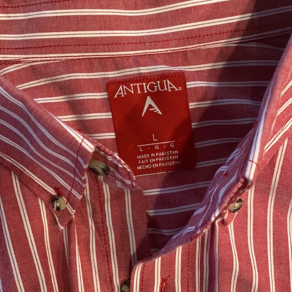 Antigua men’s button down Size L - Picture 2 of 5